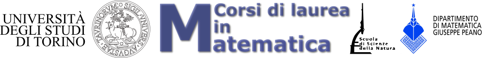 Logo di E-Learning per il Corso di Laurea in Matematica